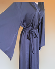 Black Satin Robe