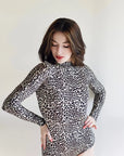Long Sleeved Leopard Print Body
