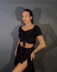 Drawstring Crop Top