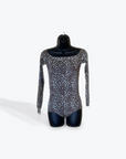 Scoop Neck Leopard Print Bodysuit