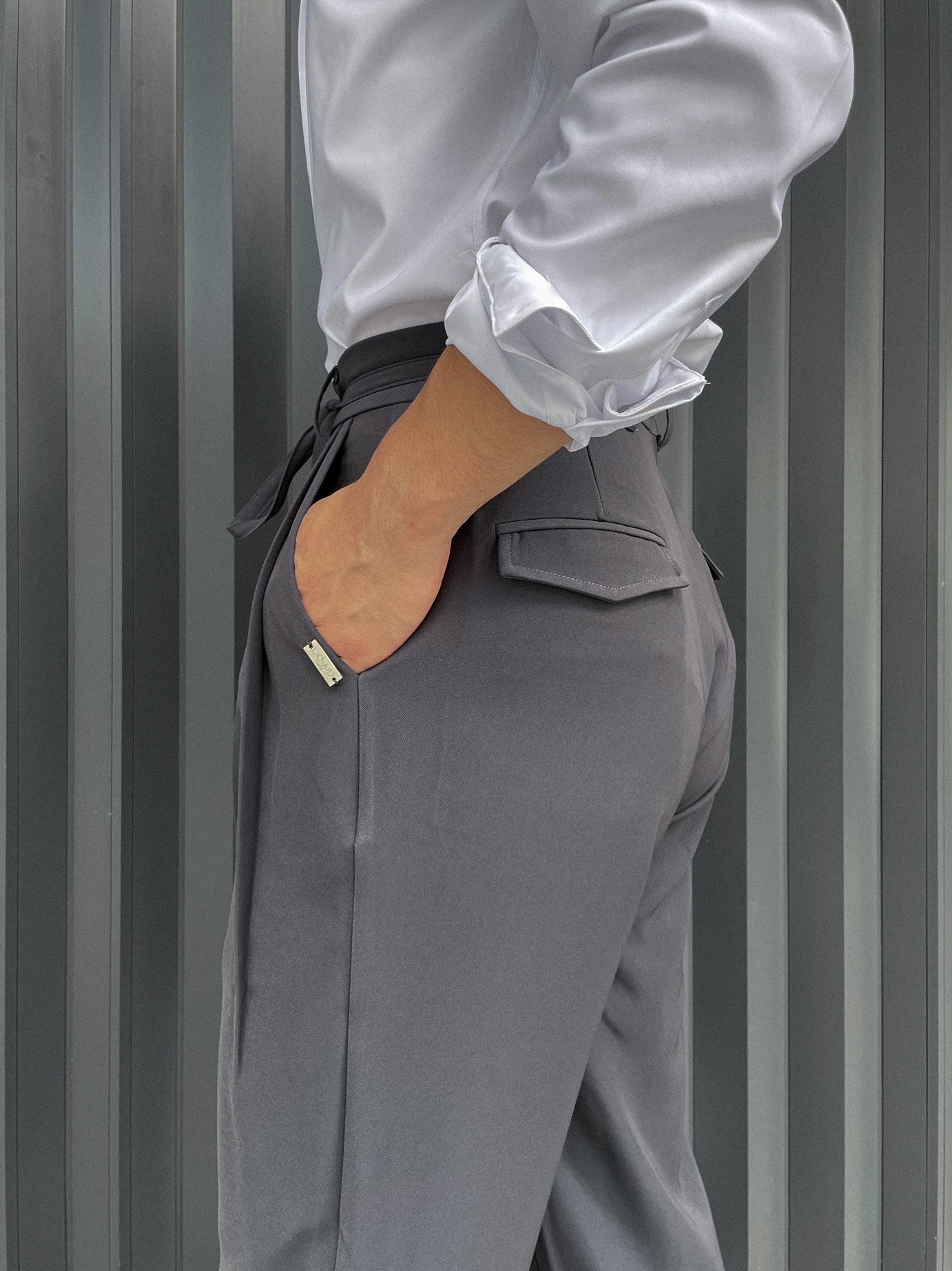Classic Pleat Unisex Pants Long