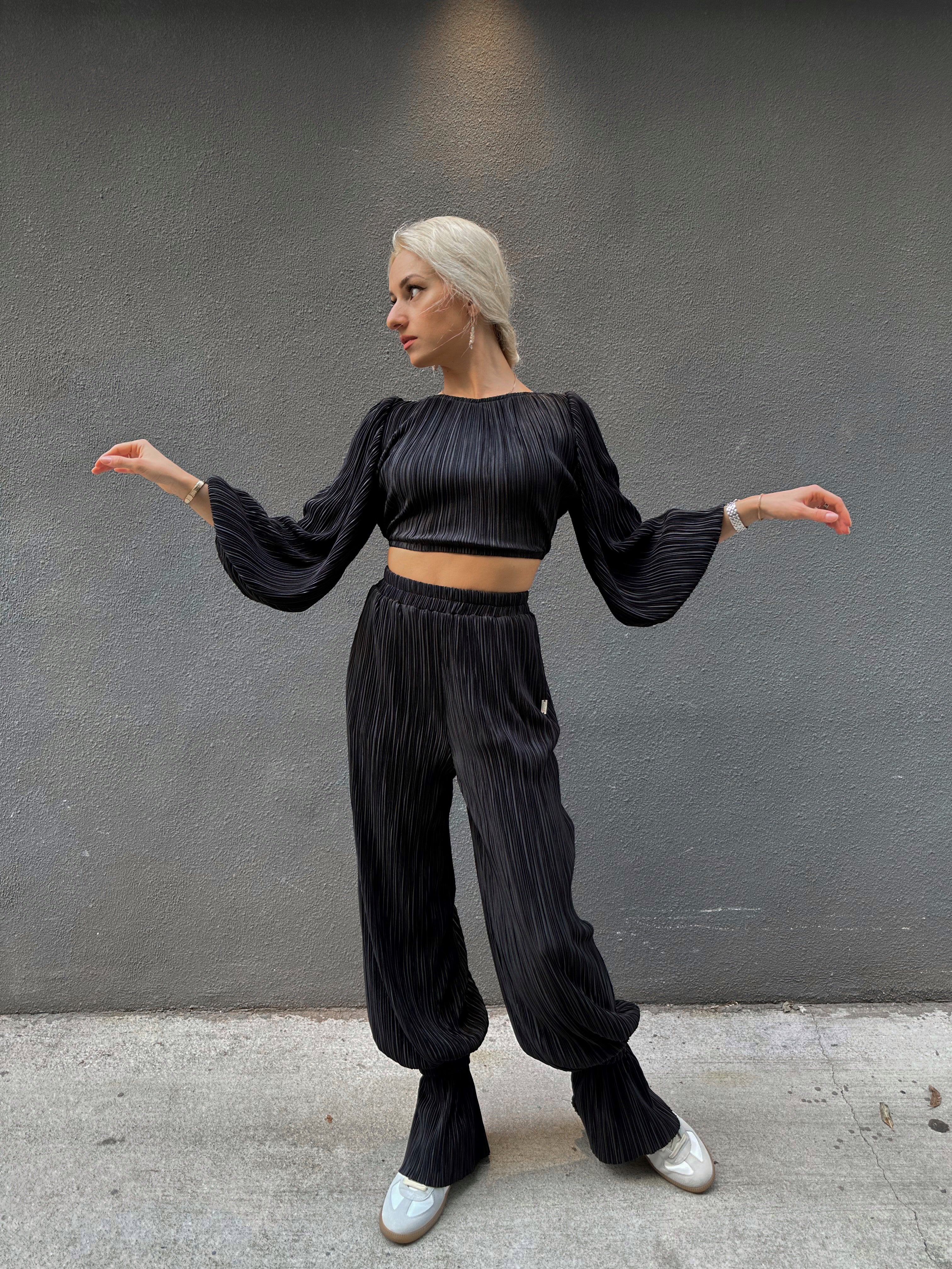 Ladies Pleated Ballroom Pants by Load – TotallyAddictedtoDance