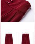 22202K Ladies Burgundy Pants