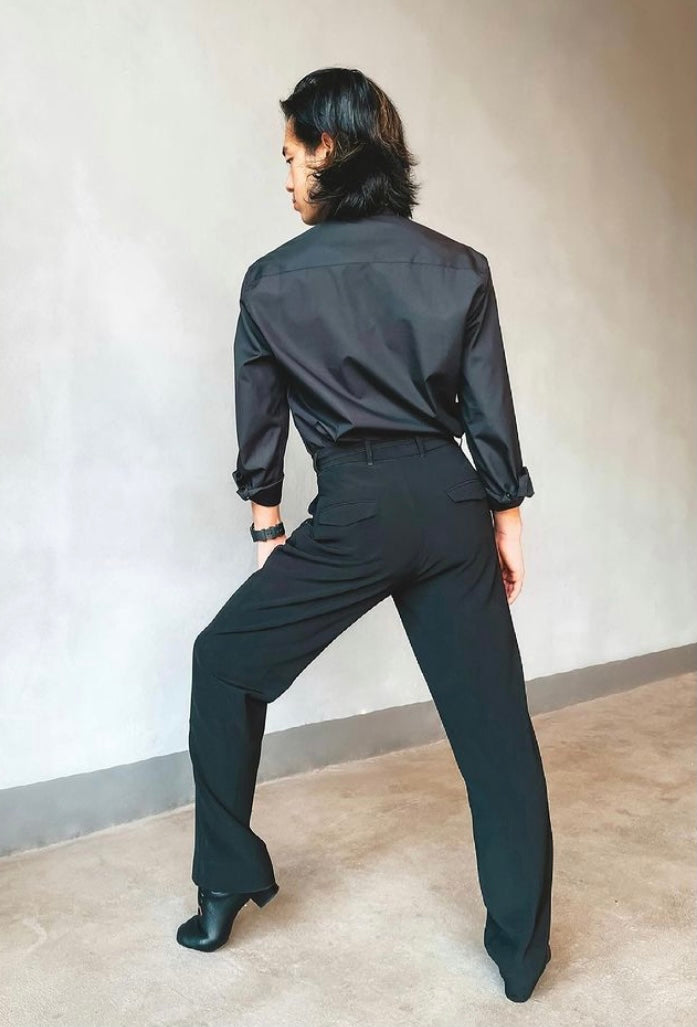 Classic Pleat Unisex Pants Long