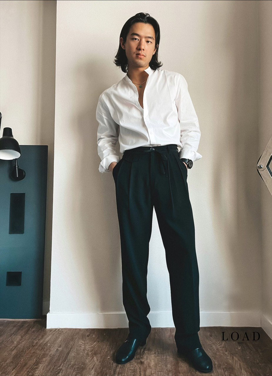 Classic Pleat Unisex Pants Long