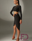 1302 Mesh Latin Skirt