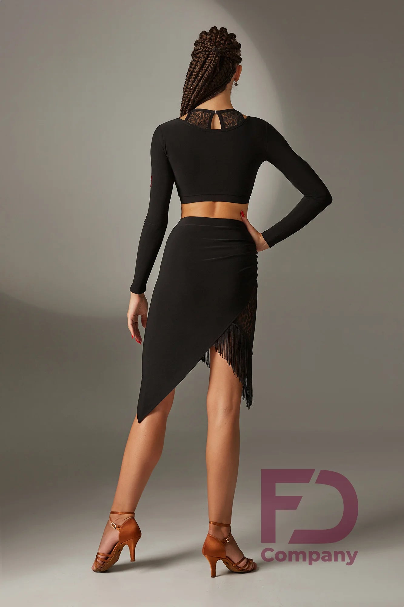 1302 Mesh Latin Skirt