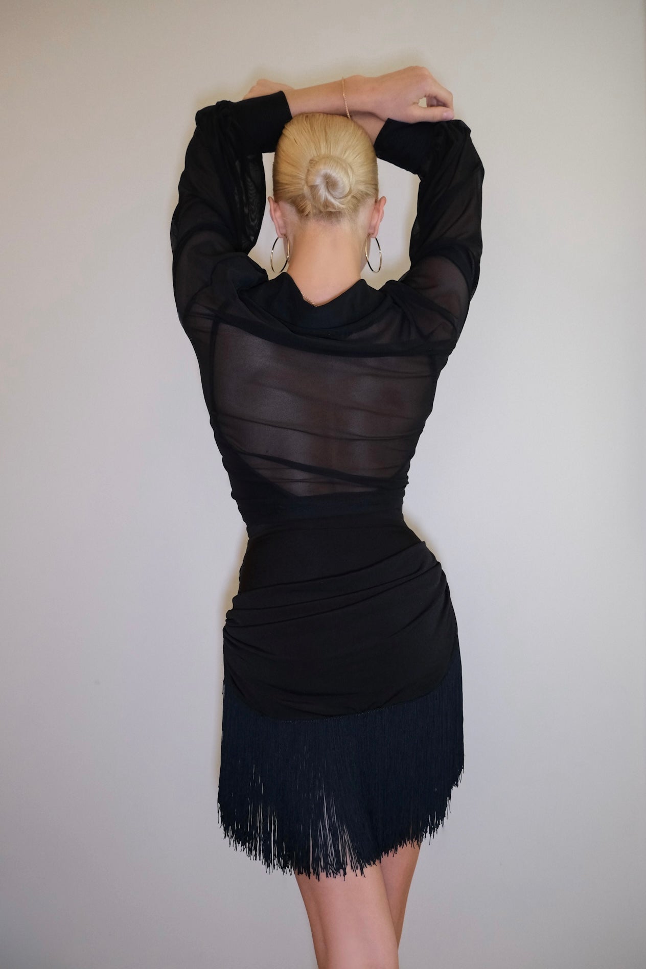 Net Crop Tie Shirt by L.O.A.D