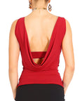 Tango Top with Draped Back