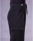 Black Cargo Practice trousers with straight leg by DSI