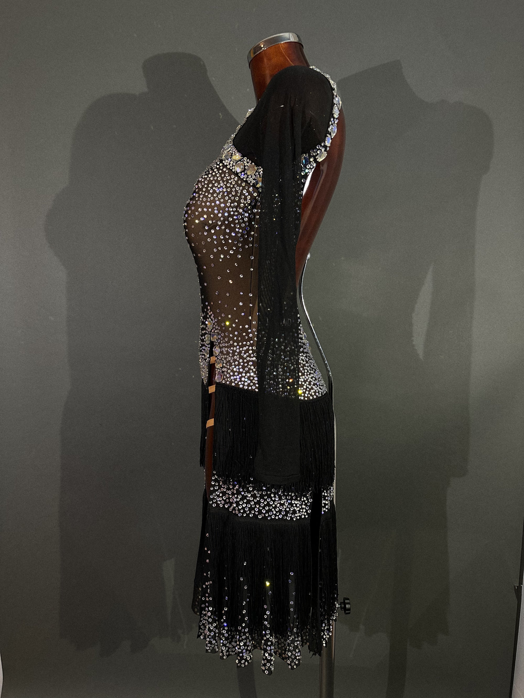 Black Competition Latin Dress by LOAD by Design