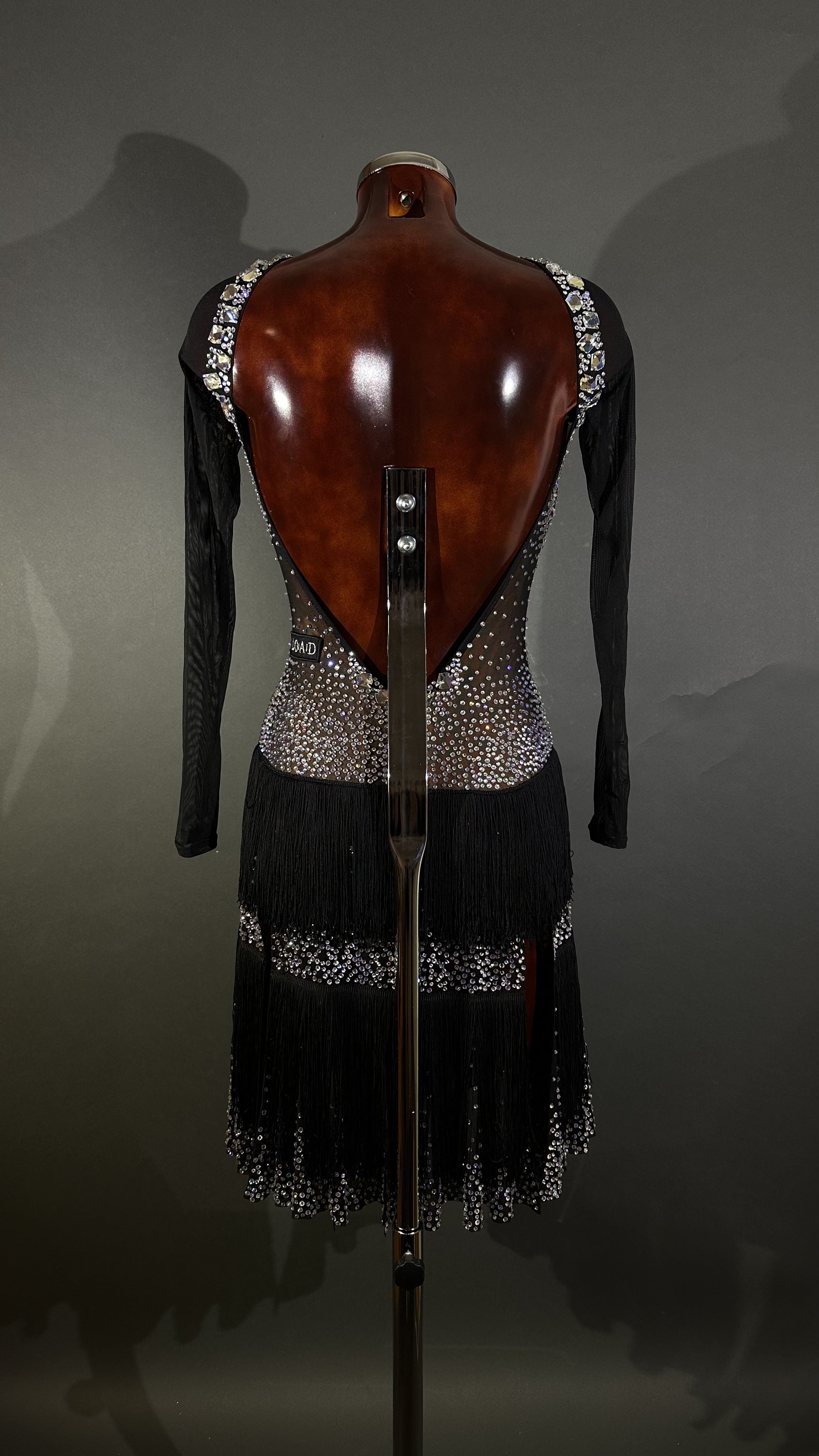 Black Competition Latin Dress by LOAD by Design