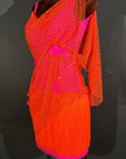 Orange/Hot Pink Latin Competition Dress by LOAD by Design