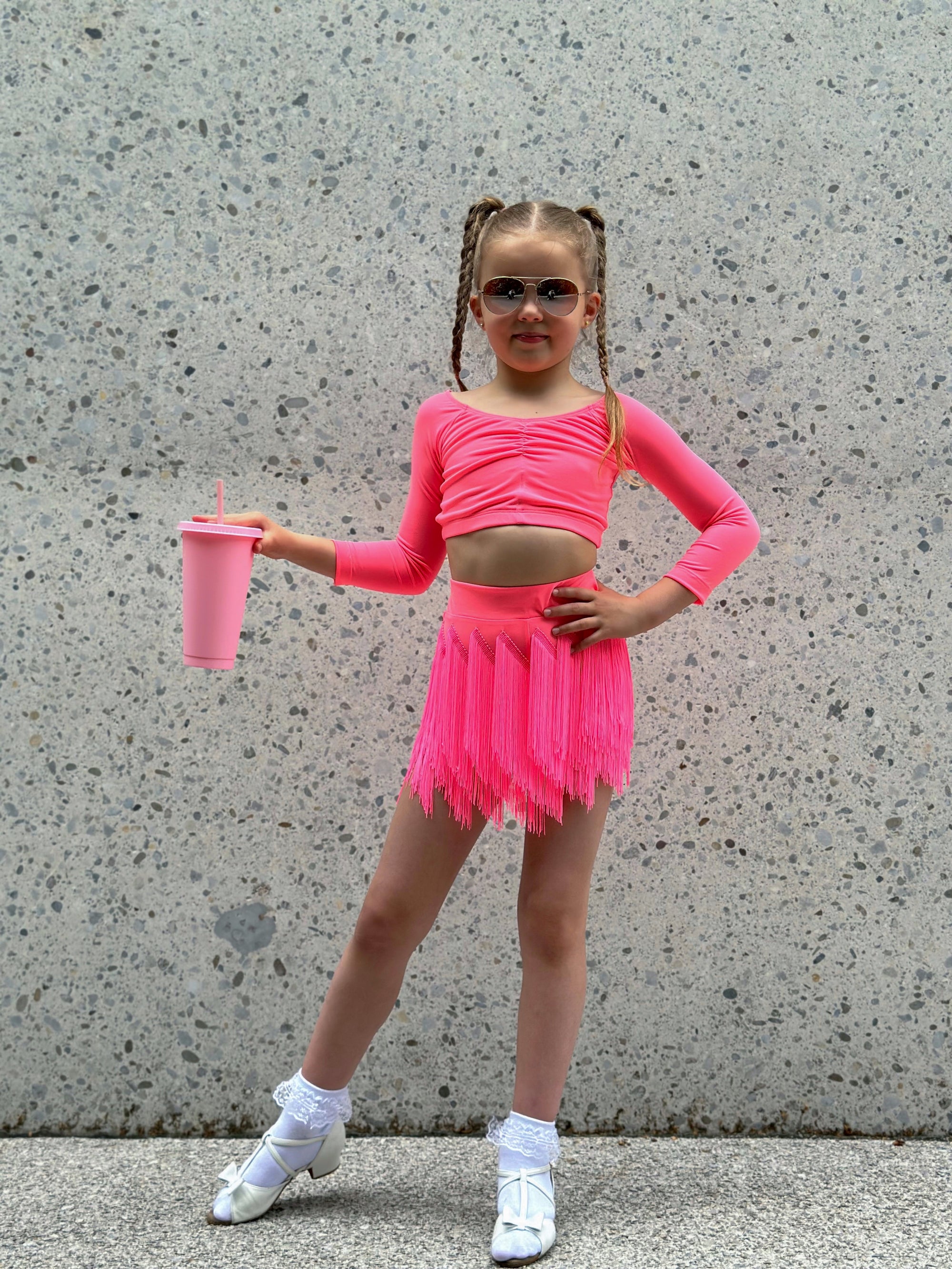 Kids Long Sleeved Crop Top