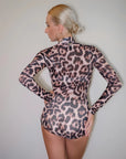 Net Long Sleeve Dance Bodysuit by LOAD