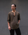 Loose Fit V Neck Shirt by LOAD