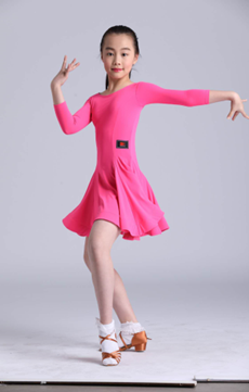 23232Z Girls Pink Competition Dress